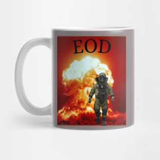 Explosion with EOD Tech siloette Mug